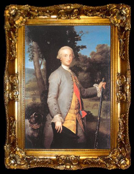 framed  MENGS, Anton Raphael Charles IV as Prince, ta009-2